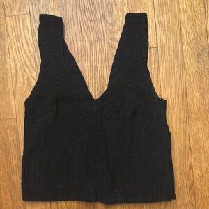 Madewell Black Knit Sleeveless Top